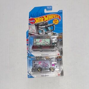 (2) Versions of the Raijin Express Chrome and Multi Color Hot Wheels
